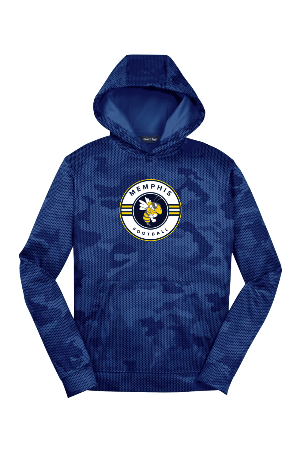 Memphis Football DTF Youth Sport-Wick CamoHex Fleece Hooded Pullover
