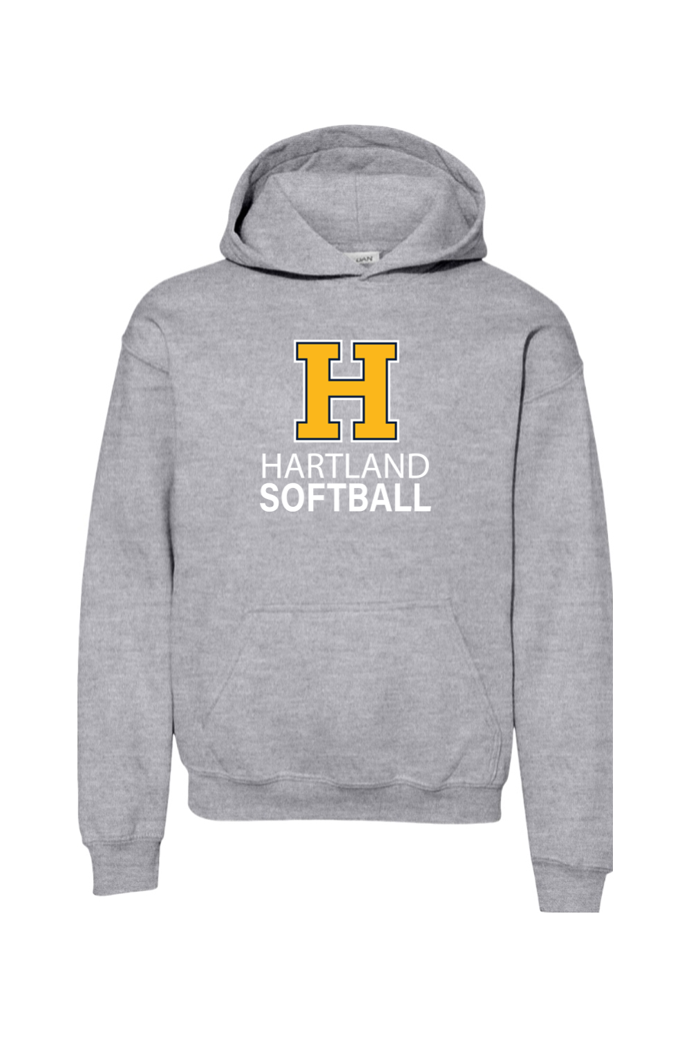 Hartland Softball Youth Heavy Blend Hooded Sweatshirt