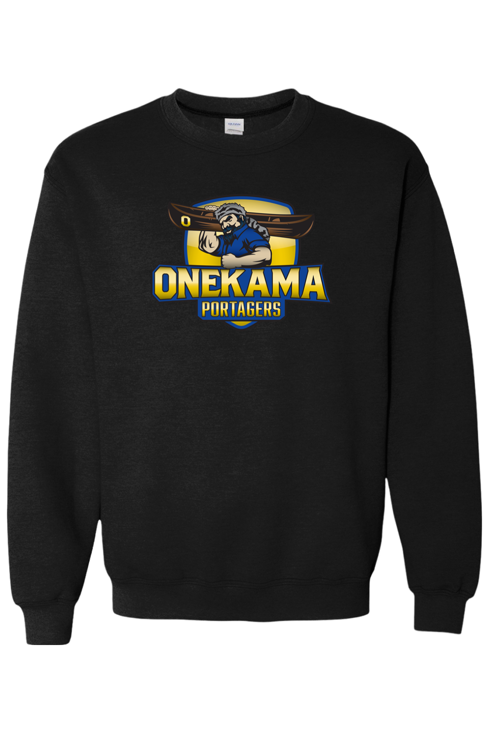 Onekama Portagers Football Heavy Blend Crewneck Sweatshirt