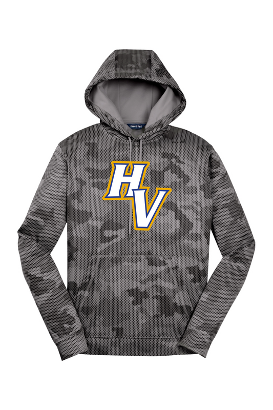 Hopkins High School Football DTF CamoHex Fleece Hooded Pullover