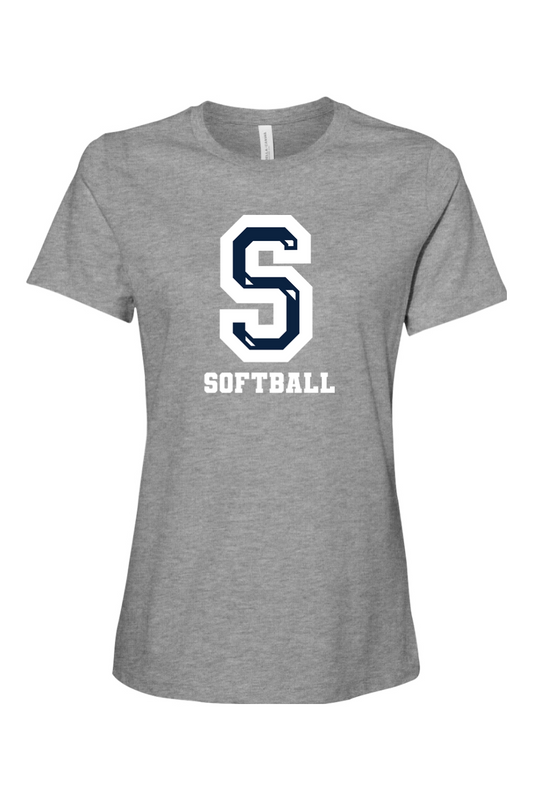 Sluggers Softball Women’s Relaxed Fit Heather CVC Tee