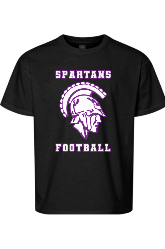 Spartans Football DTF Youth Softstyle T-Shirt