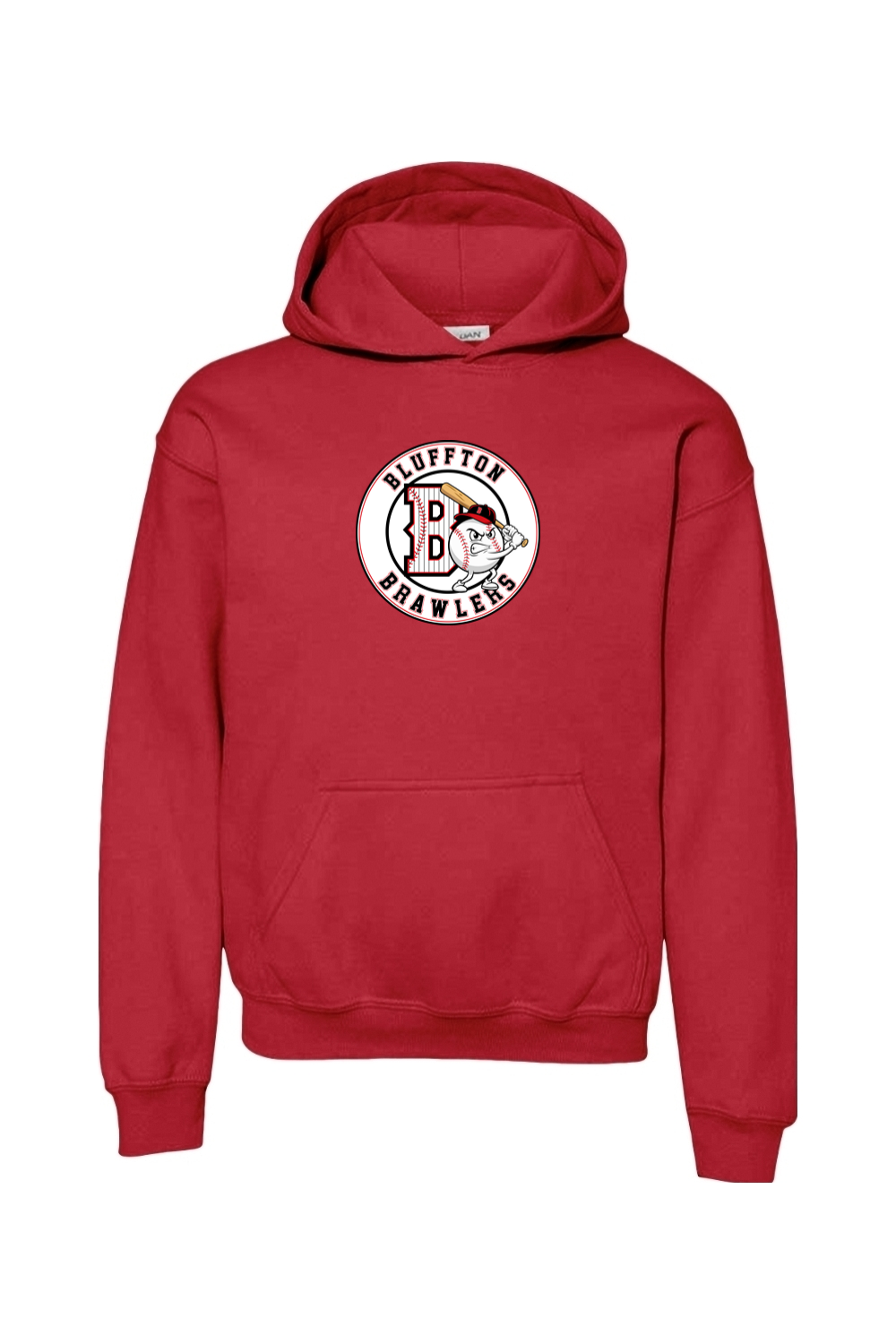 Brawlers Baseball Youth Heavy Blend Hooded Sweatshirt