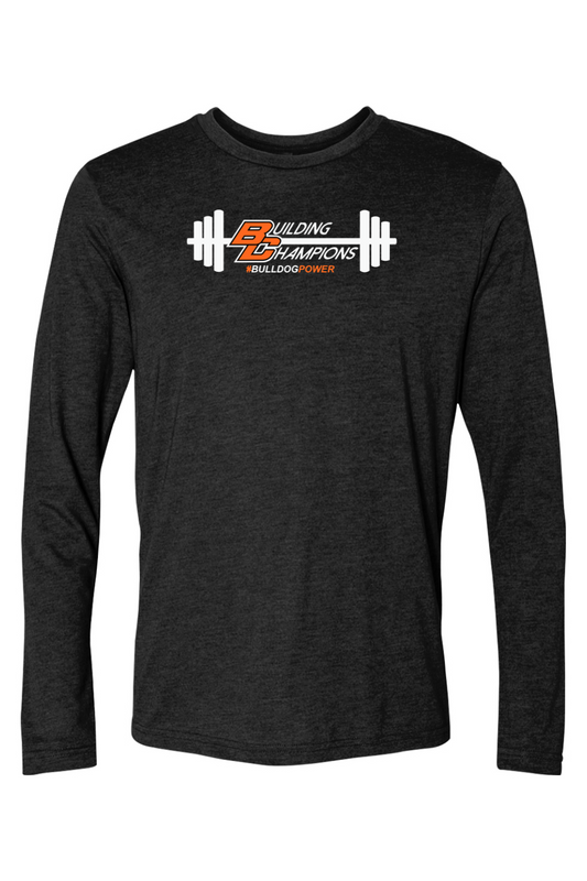 Bulldog Power DTF Triblend Long Sleeve Crew