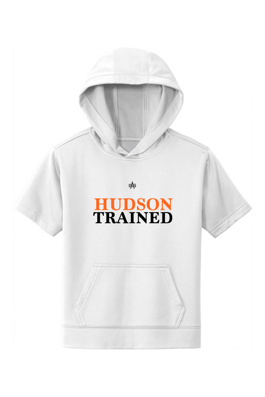 Hudson Trained DTF Youth Sport-Wick Fleece Short Sleeve Hooded Pullover