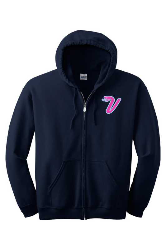 Greencastle Vipers Heavy Blend Full-Zip Hooded Sweatshirt