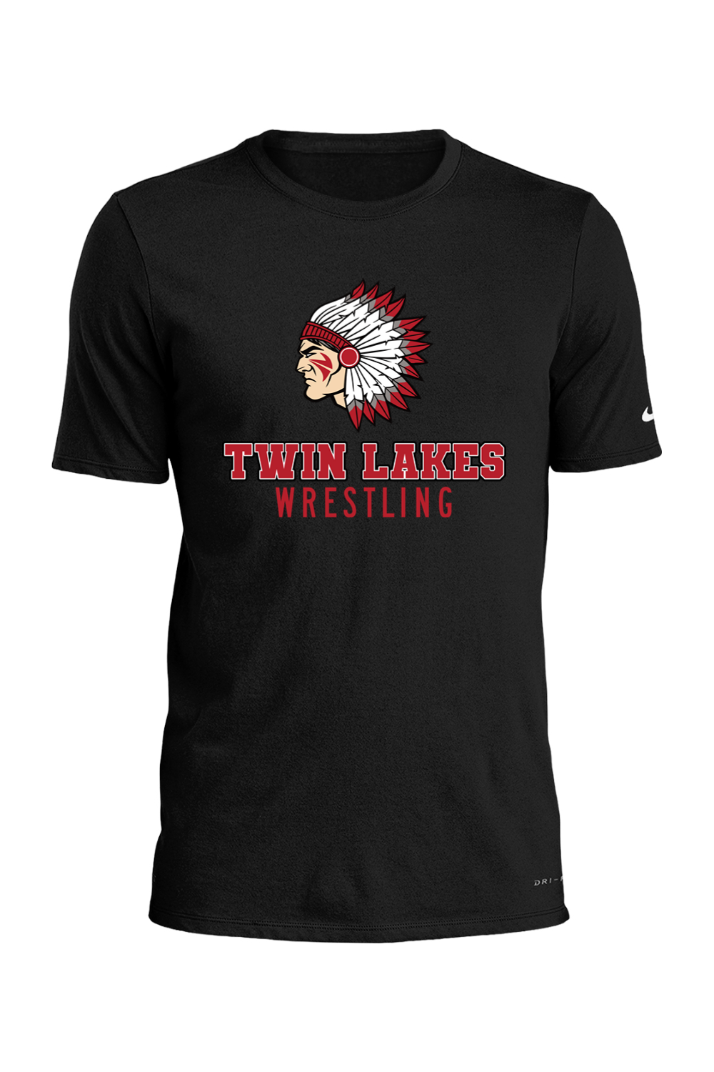 Twin Lakes Wrestling DTF Nike Dri-FIT Cotton/Poly Tee