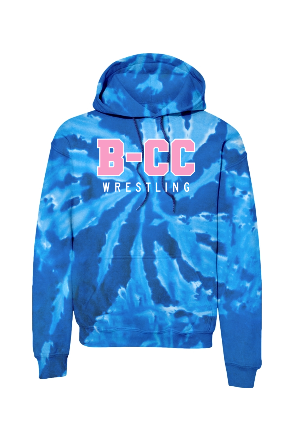 B-CC Wrestling DTF Tie-Dye Pullover Hooded Sweatshirt