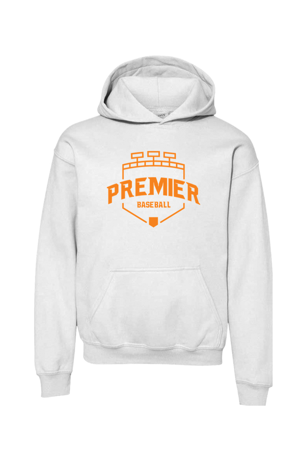 Premier Baseball AZ Youth Hooded Sweatshirt - Orange Logo