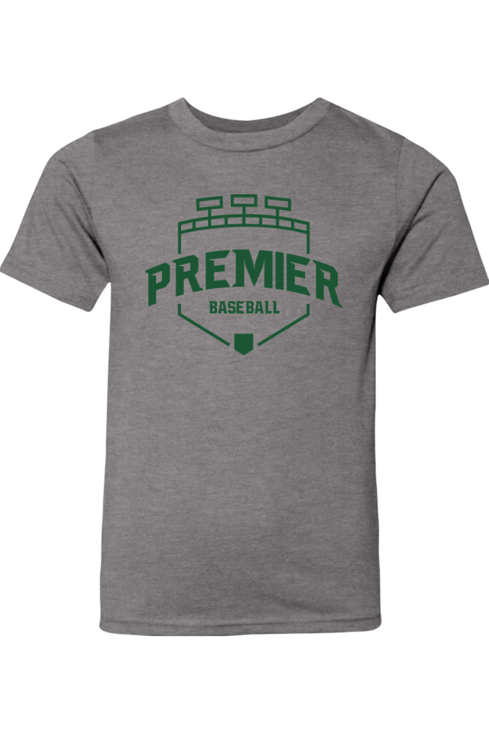 Premier Baseball OR Youth CVC Crew Tee - Green Logo