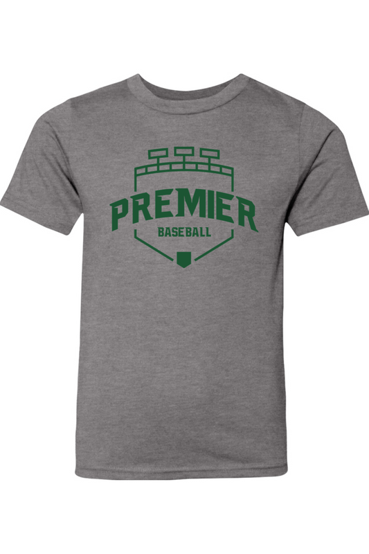 Premier Baseball OR Youth CVC Crew Tee - Green Logo