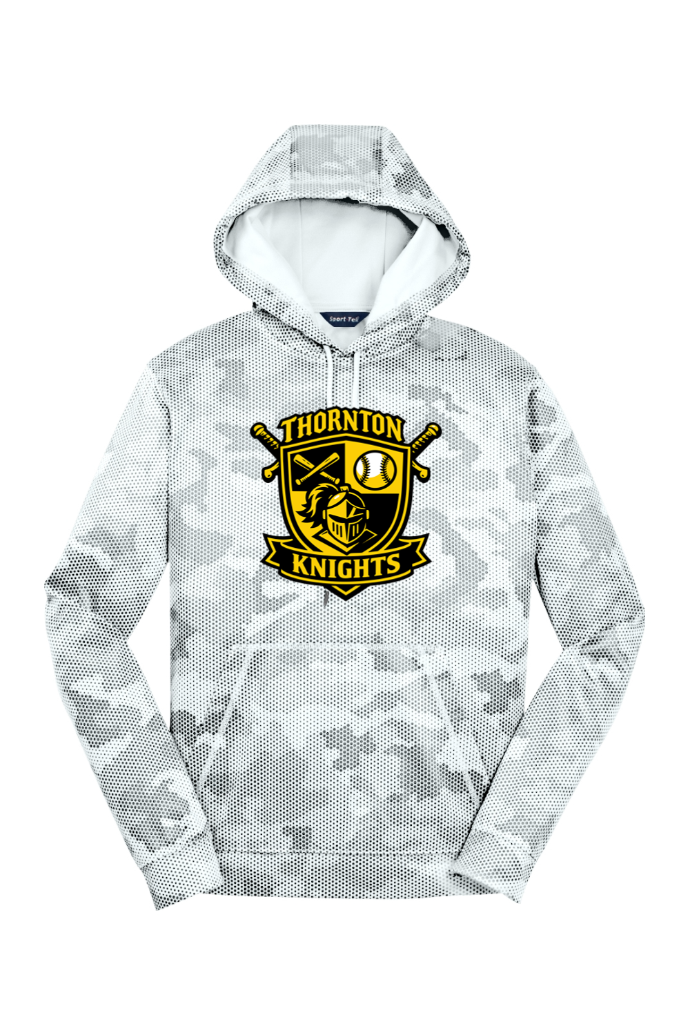 Thornton Knights Sport-Wick CamoHex Fleece Hooded Pullover