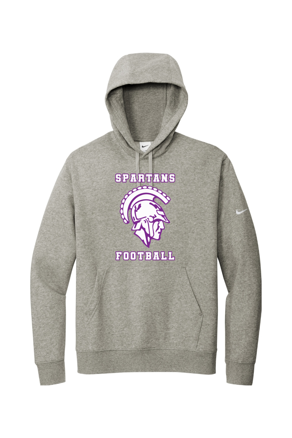Spartans Football DTF Nike Club Fleece Sleeve Swoosh Pullover Hoodie