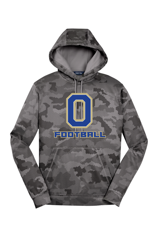 Onekama Portagers Football CamoHex Fleece Hooded Pullover