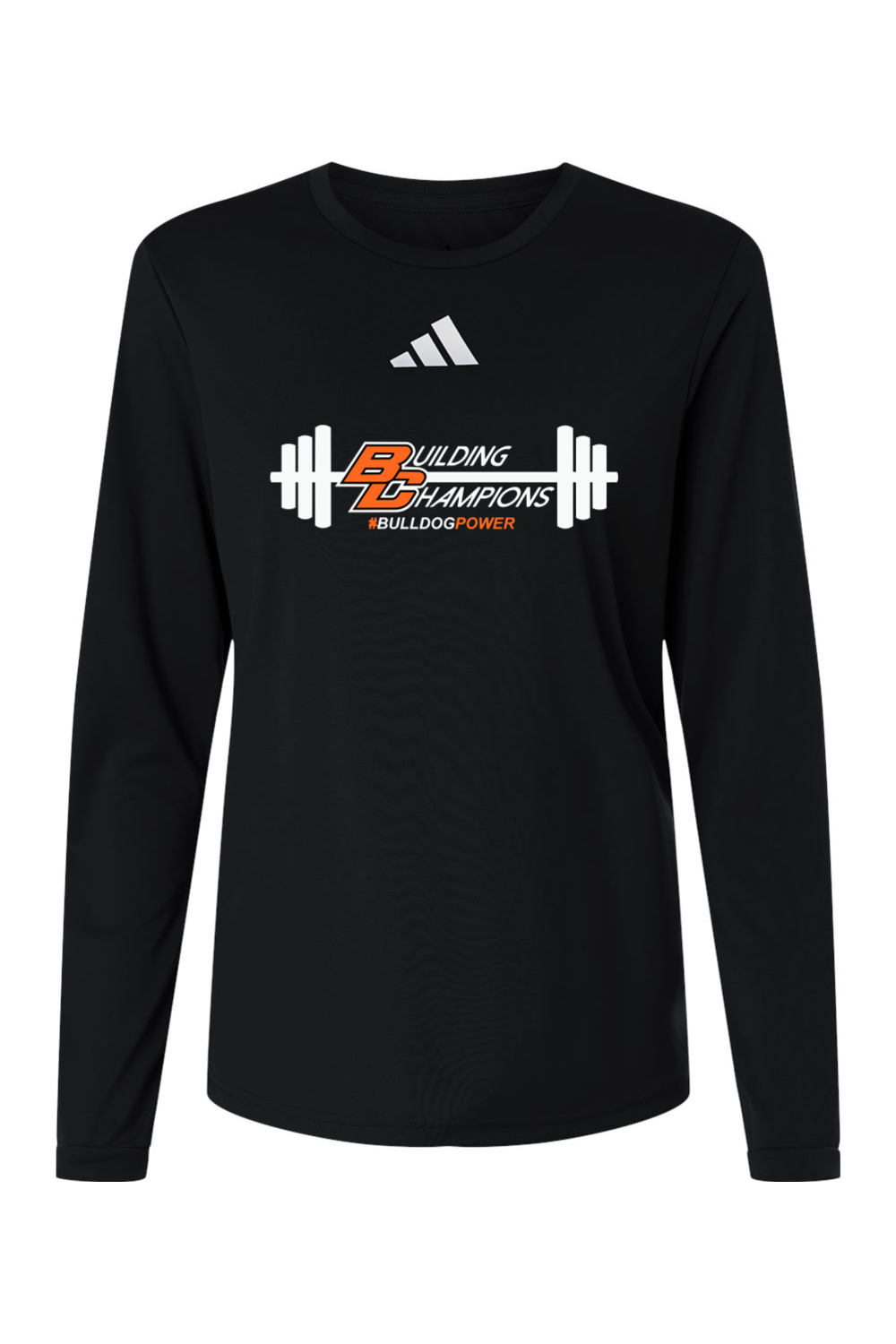 Bulldog Power DTF Adidas Women's Pregame Long Sleeve T-Shirt