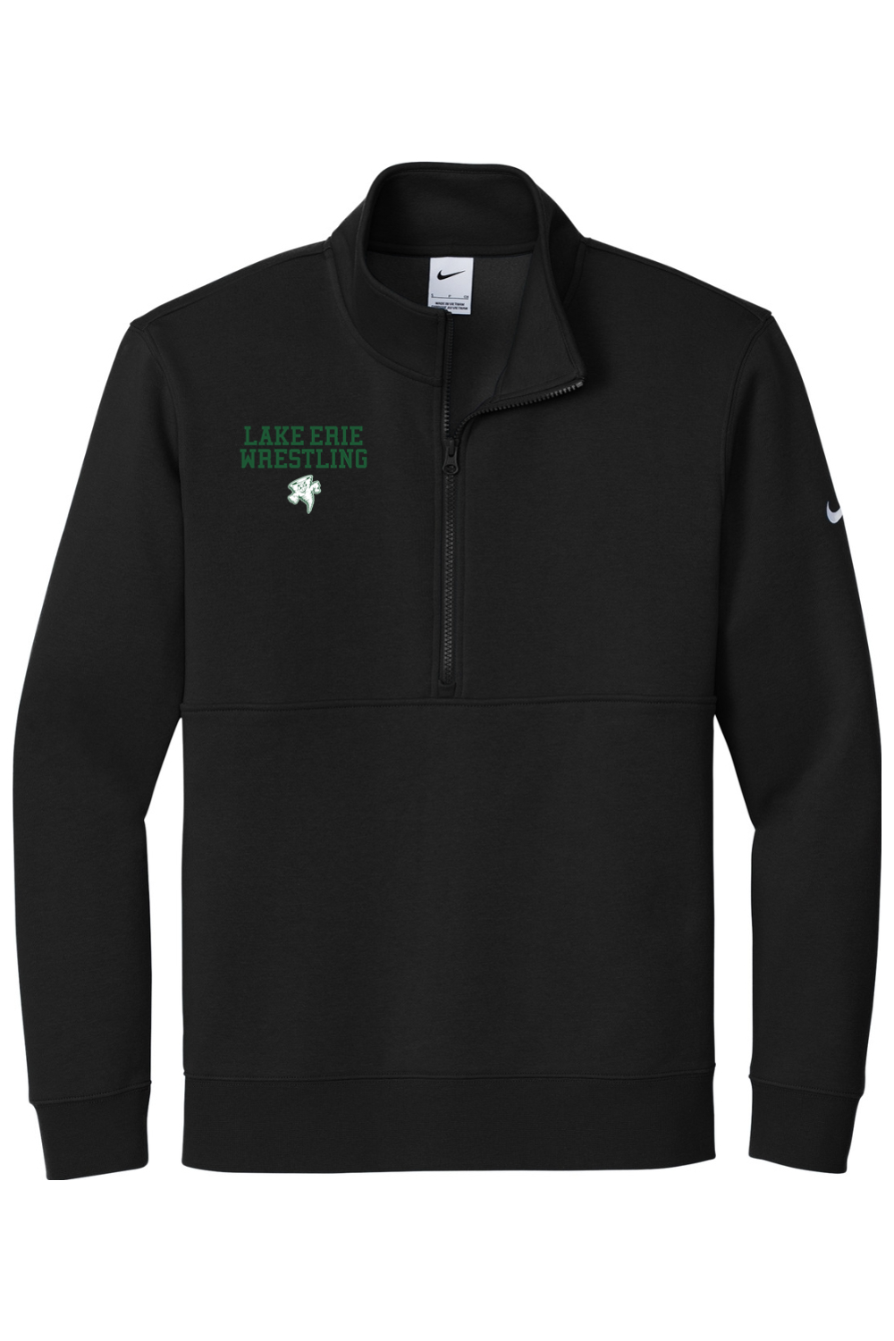 Lake Erie Wrestling DTF Nike Club Fleece Sleeve Swoosh 1/2-Zip