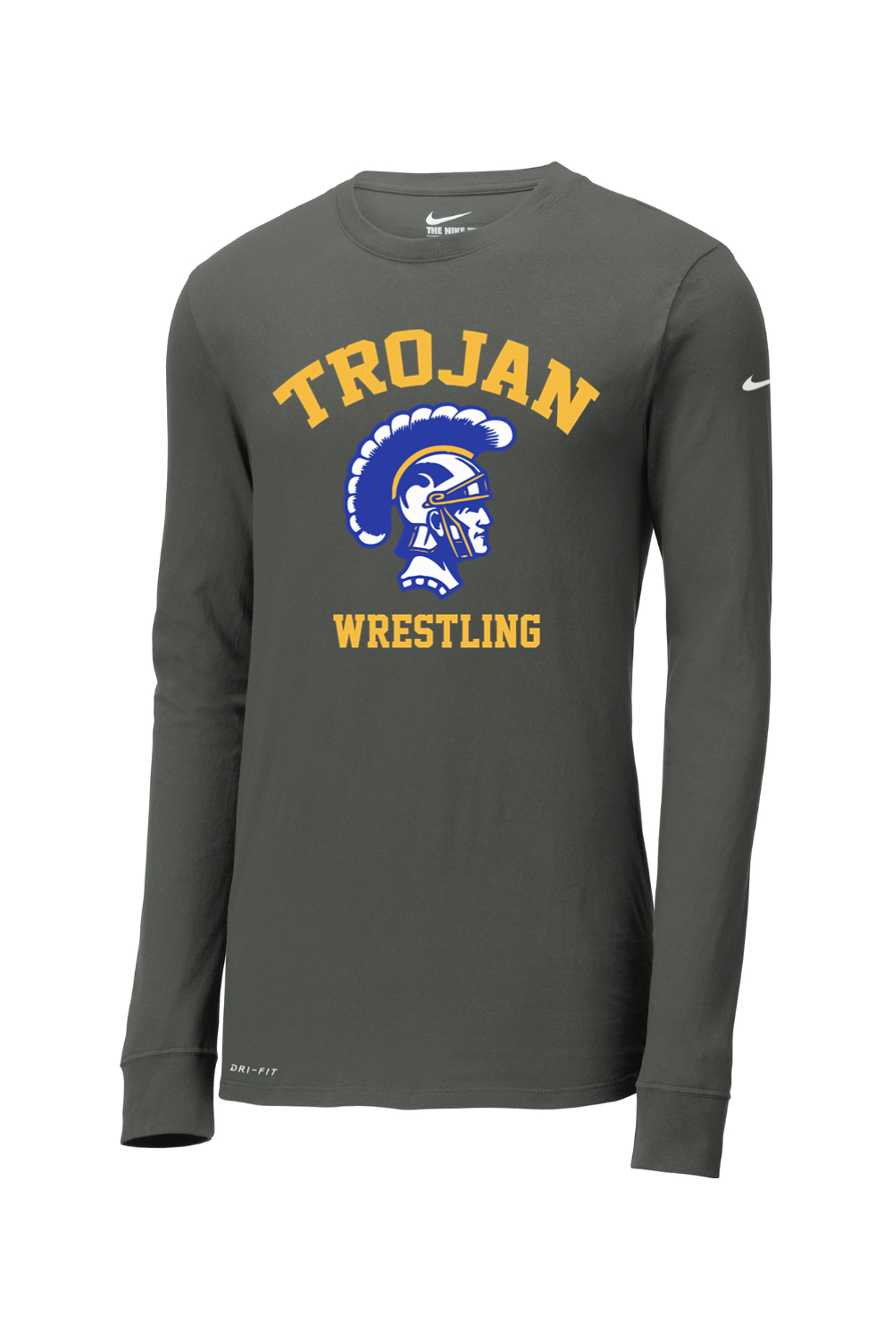Adrian Madison Wrestling DTF Nike Dri-FIT Cotton/Poly Long Sleeve Tee