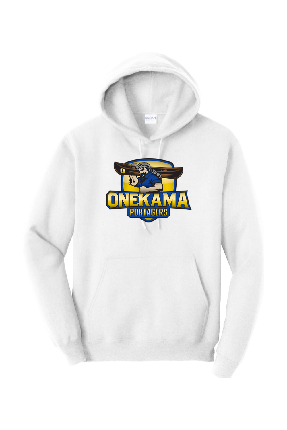 Onekama Portagers Football Heavy Blend Hooded Sweatshirt