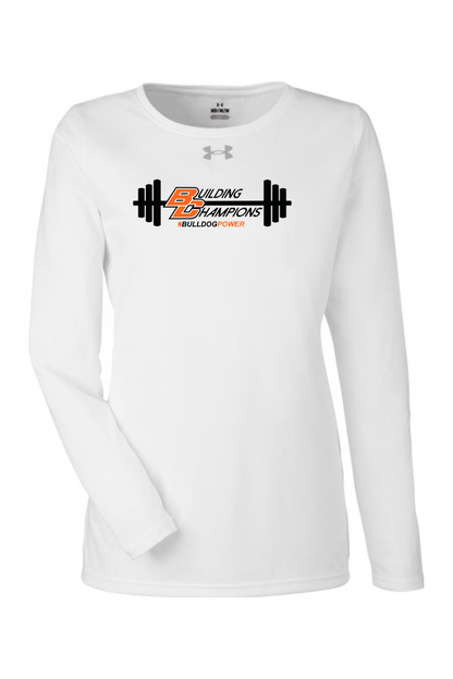 Bulldog Power DTF Under Armour Ladies' Team Tech Long-Sleeve T-Shirt
