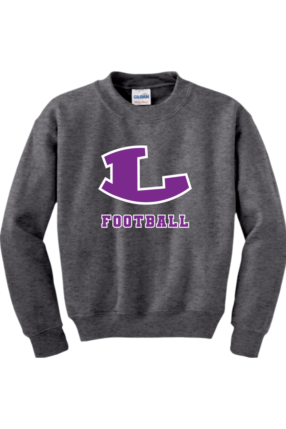 Spartans Football DTF Youth Heavy Blend Crewneck Sweatshirt
