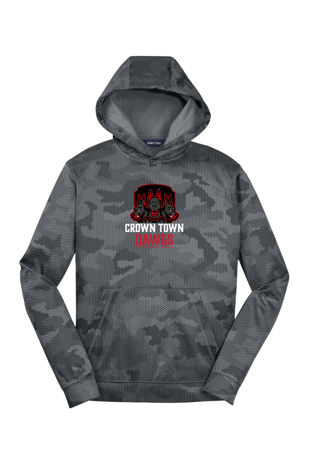Crown Town Dawgs Youth CamoHex Fleece Hooded Pullover