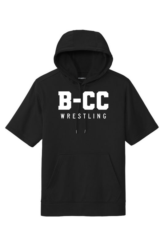 B-CC Wrestling DTF Sport-Wick Fleece Short Sleeve Hooded Pullover