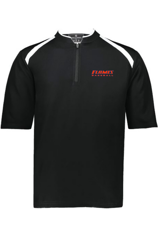 Flames MI Baseball DTF Clubhouse Short Sleeve Quarter-Zip Pullover