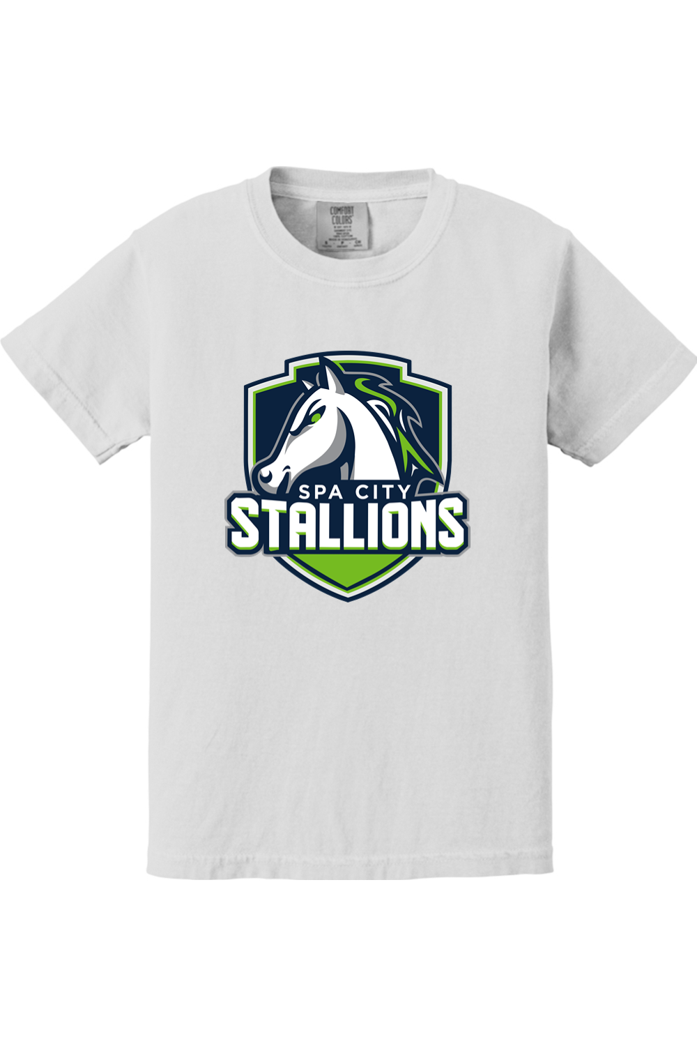 Spa City Stallions DTF Comfort Colors Youth Midweight Ring Spun Tee