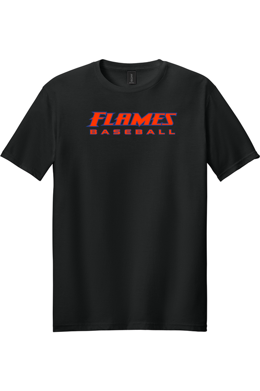 Flames MI Baseball DTF Softstyle T-Shirt