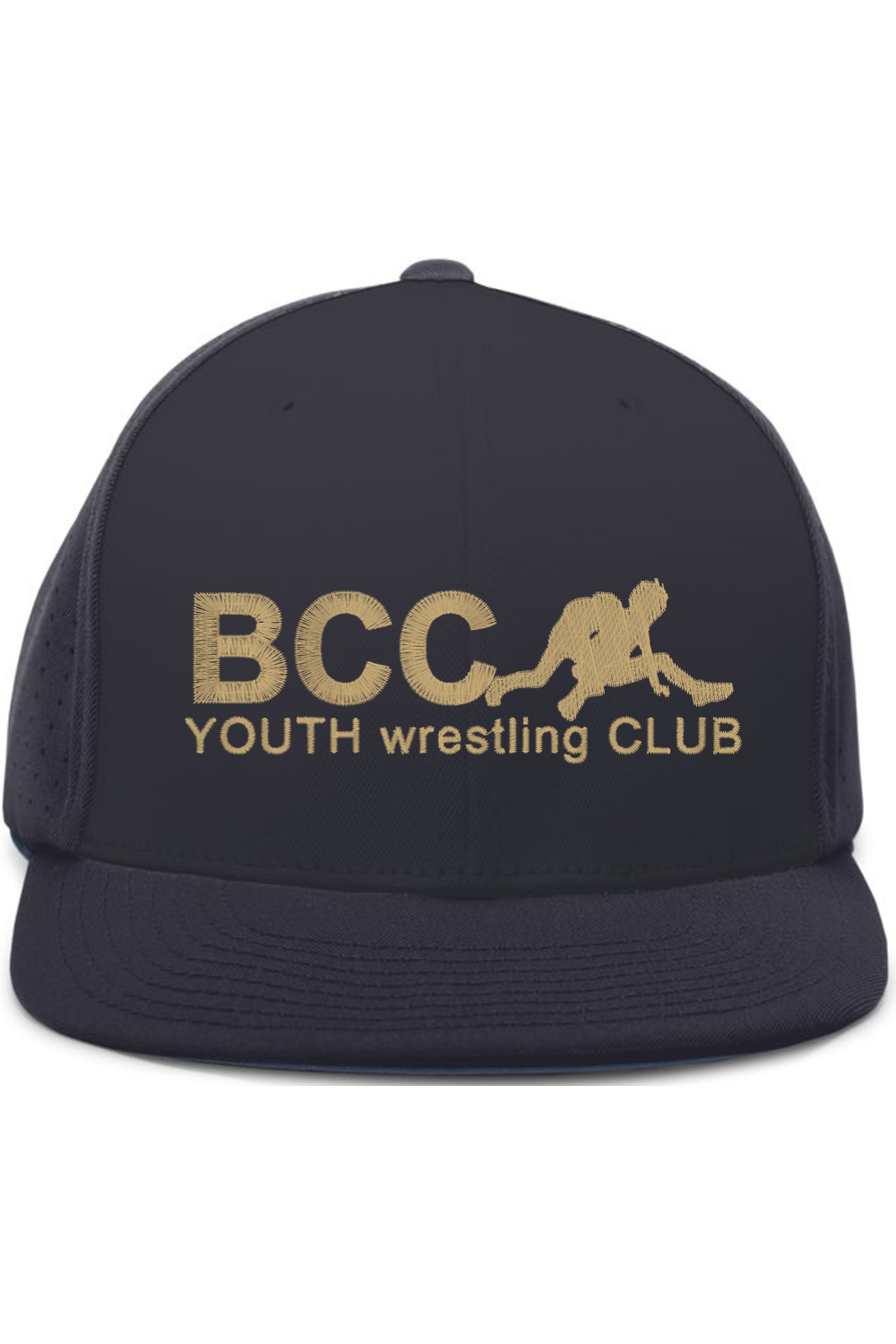BCC Youth Wrestling Pacific Headwear Perforated F3 Performance Flexfit Cap (Fulfill)