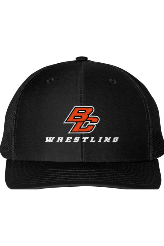 BC Youth Boys Wrestling Embroidered Snapback Trucker Cap