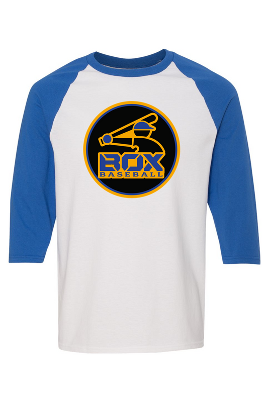Jet Box Baseball DTF Three-Quarter Sleeve T-Shirt