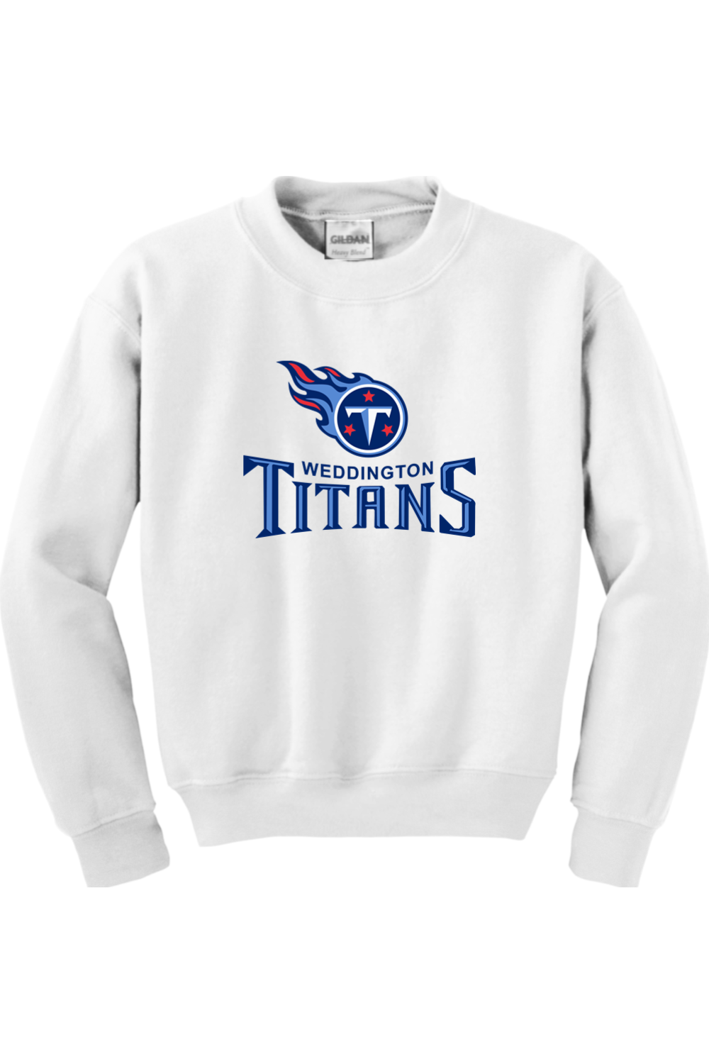 Weddington Titans Football DTF Youth Heavy Blend Crewneck Sweatshirt