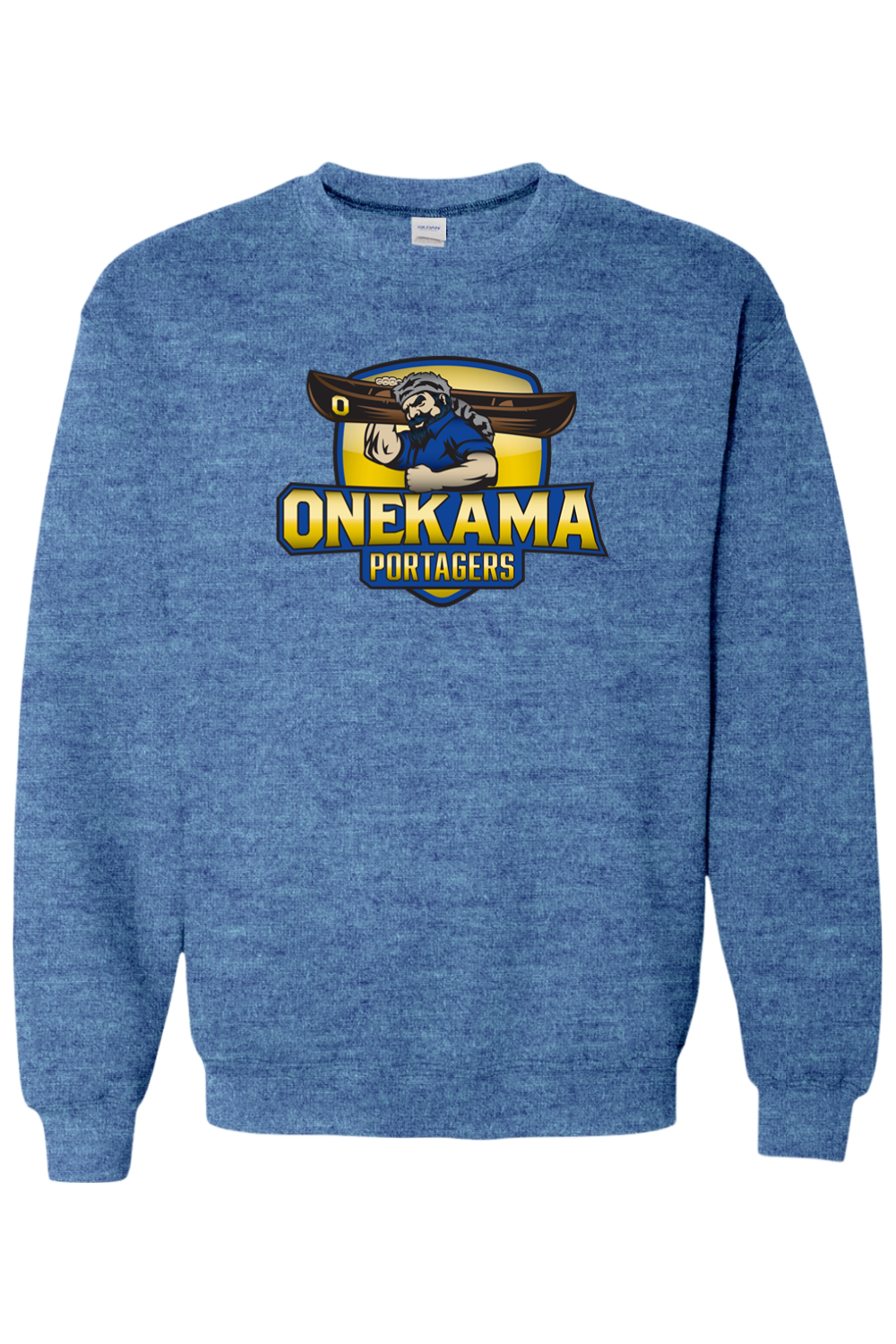 Onekama Portagers Football Heavy Blend Crewneck Sweatshirt