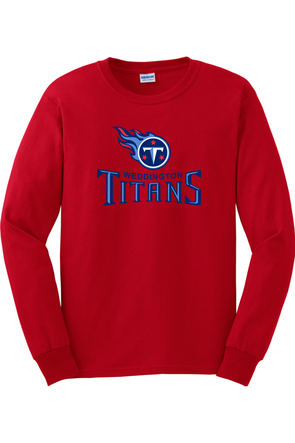 Weddington Titans Football DTF Ultra Cotton Long Sleeve T-Shirt