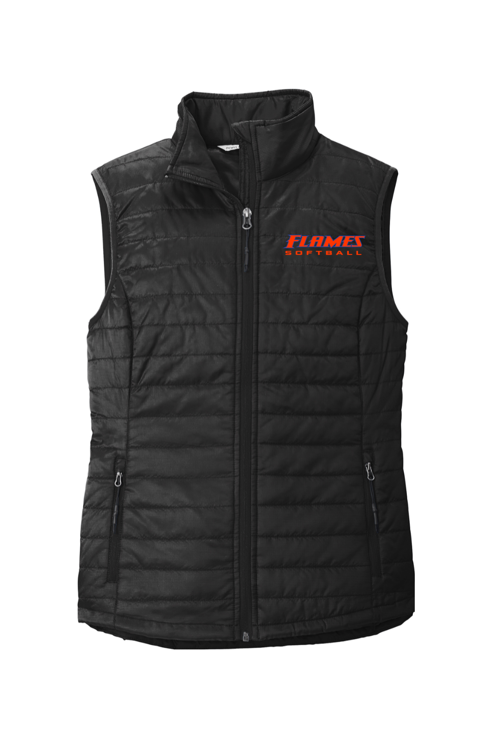 Flames MI Softball DTF Port Authority Ladies Packable Puffy Vest