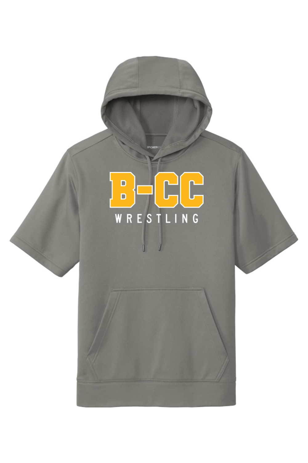 B-CC Wrestling DTF Sport-Wick Fleece Short Sleeve Hooded Pullover