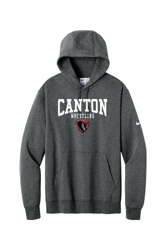 Canton Wrestling DTF Nike Club Fleece Sleeve Swoosh Pullover Hoodie