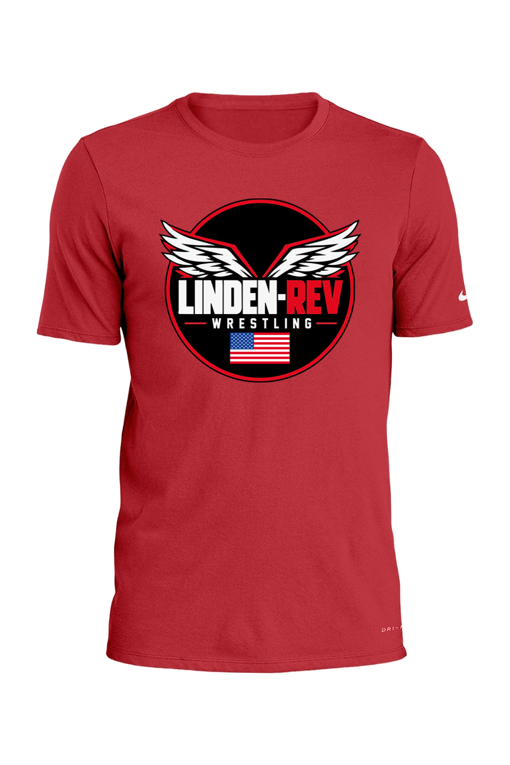 Linden Rev Wrestling DTF Nike Dri-FIT Cotton/Poly Tee
