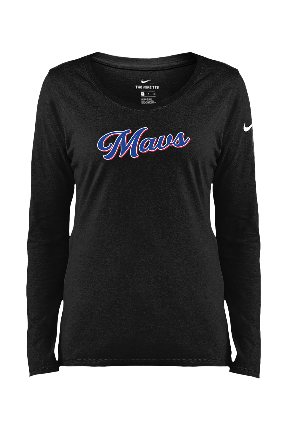 Maverick Manchester Baseball Ladies Core Cotton Long Sleeve Scoop Neck Tee
