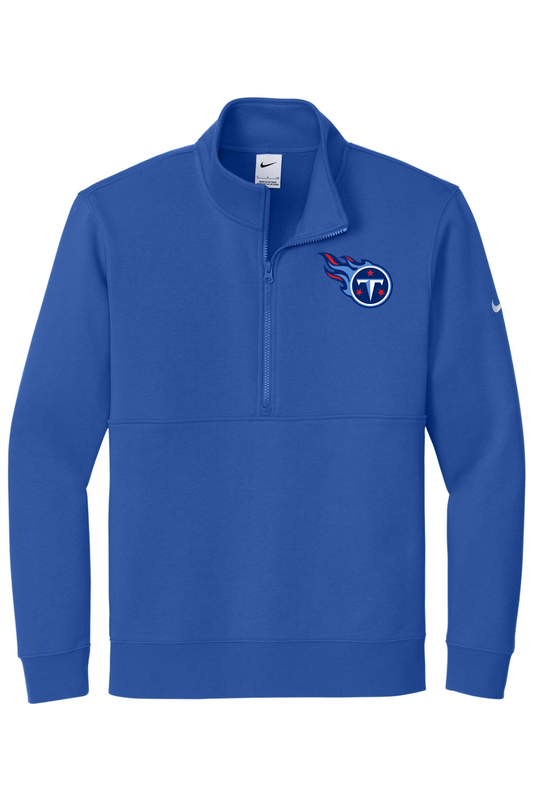 Weddington Titans Football DTF Nike Club Fleece Sleeve Swoosh 1/2-Zip