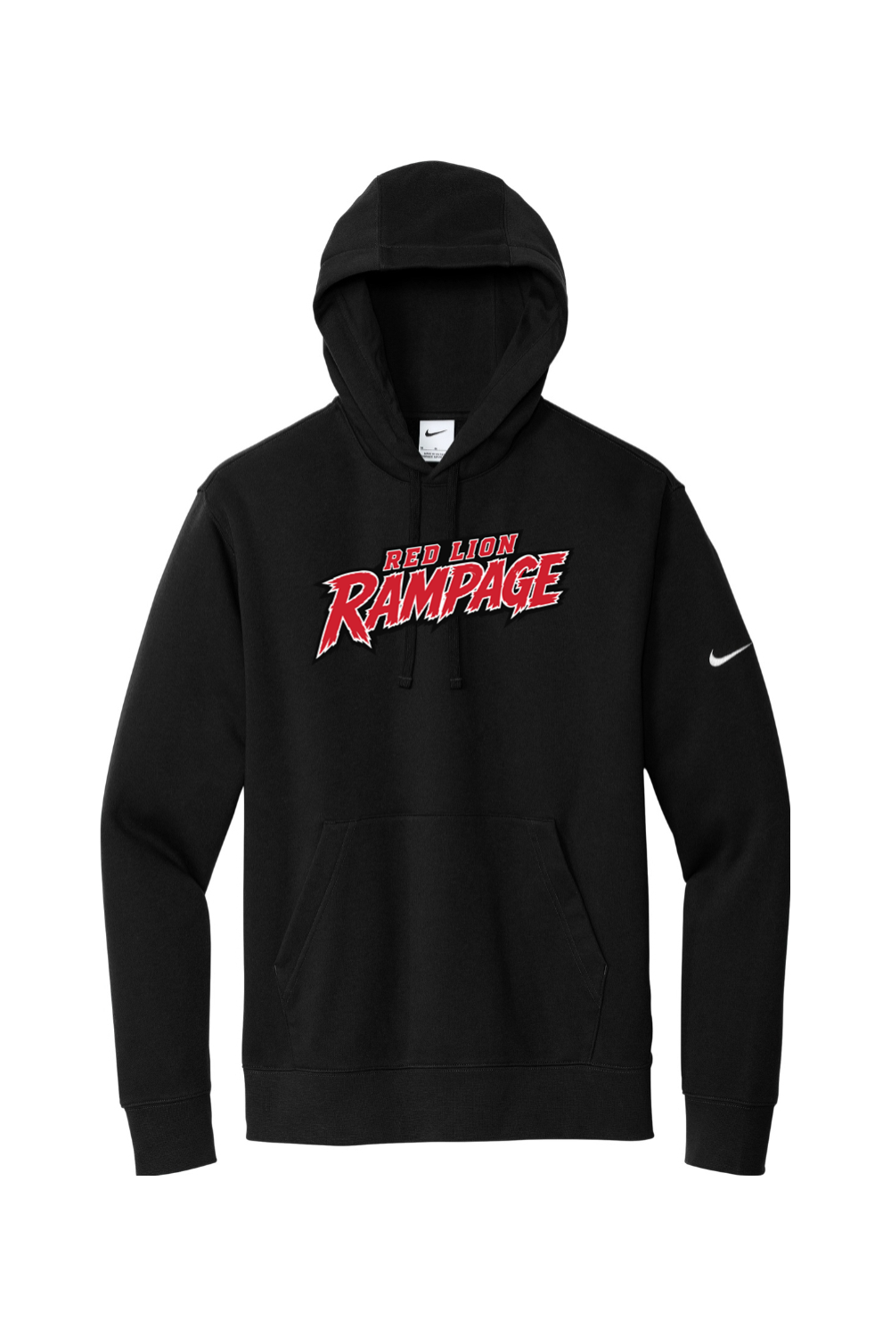 Red Lion Rampage DTF Nike Club Fleece Sleeve Swoosh Pullover Hoodie