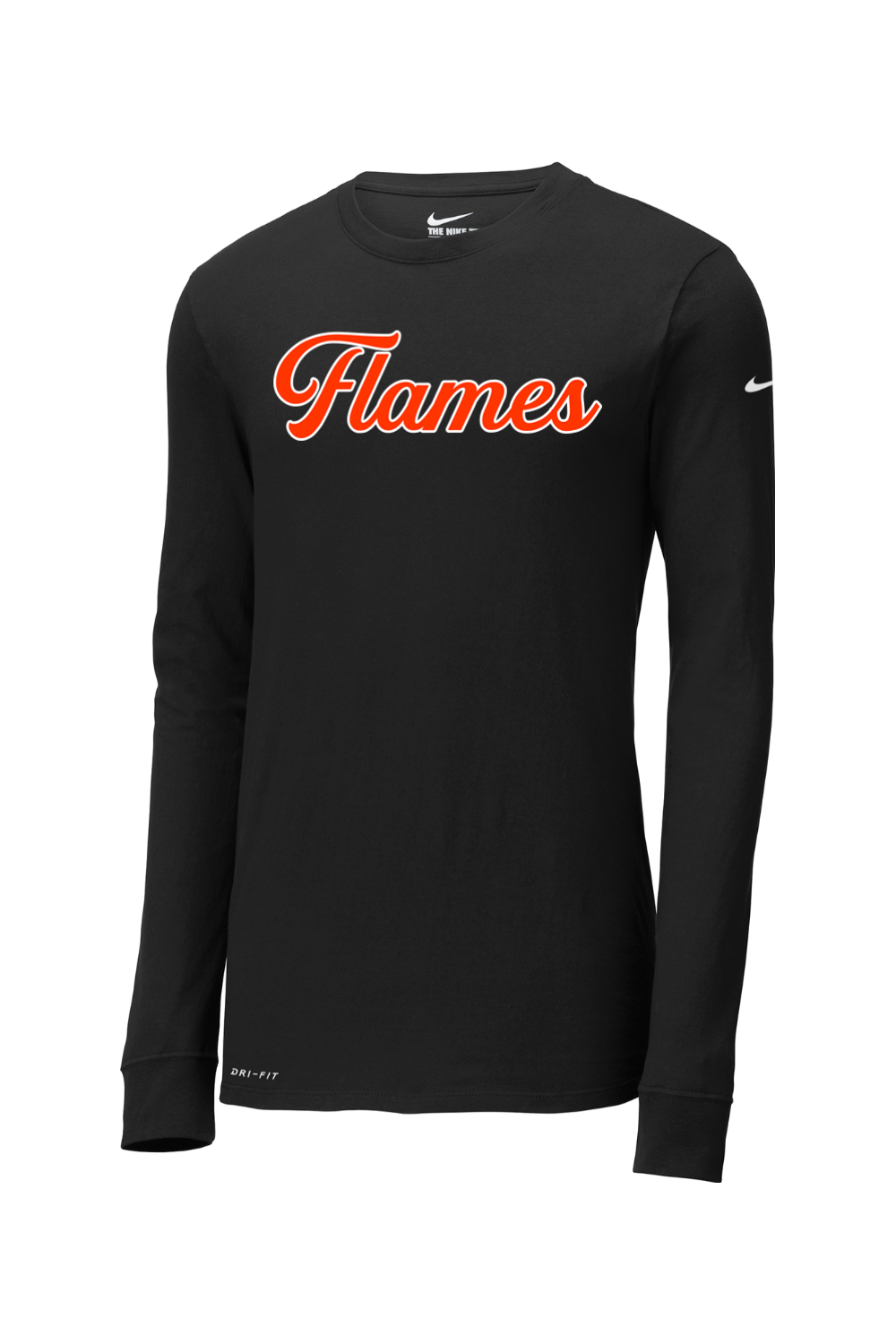 Flames MI Team DTF Nike Dri-FIT Cotton/Poly Long Sleeve Tee