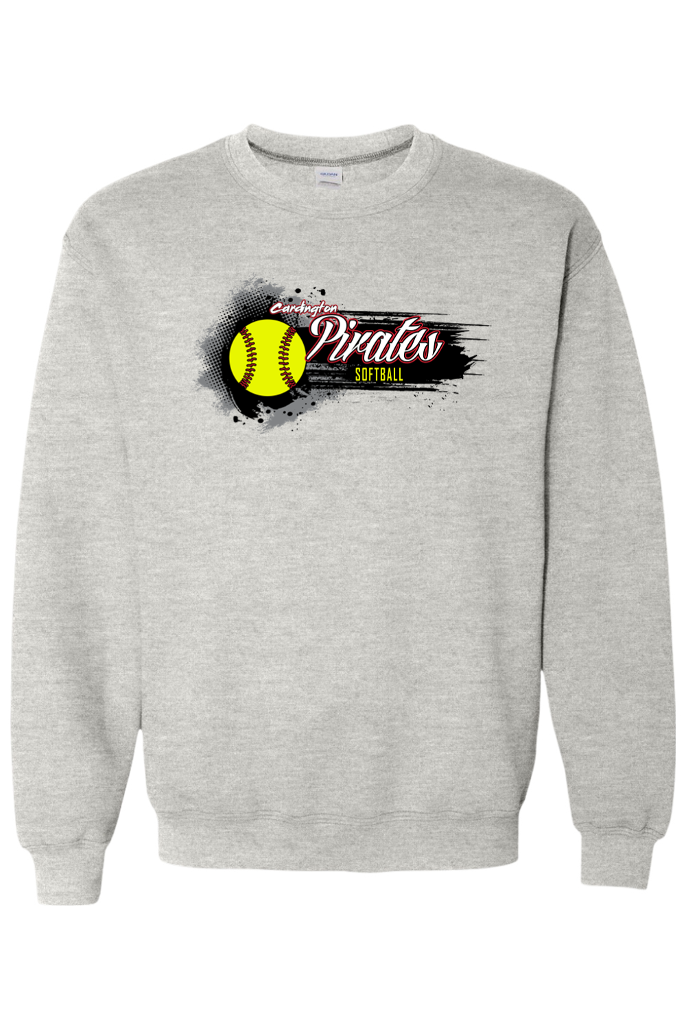 Cardington Pirates Softball DTF Heavy Blend Crewneck Sweatshirt