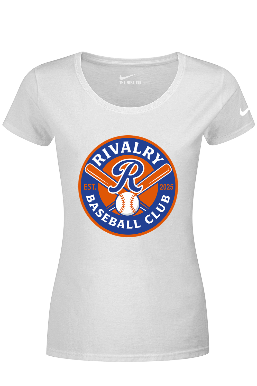 Rivalry Baseball DTF Nike Ladies Dri-FIT Cotton/Poly Scoop Neck Tee