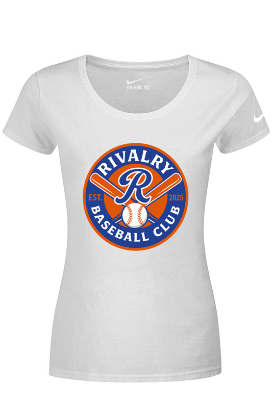 Rivalry Baseball DTF Nike Ladies Dri-FIT Cotton/Poly Scoop Neck Tee