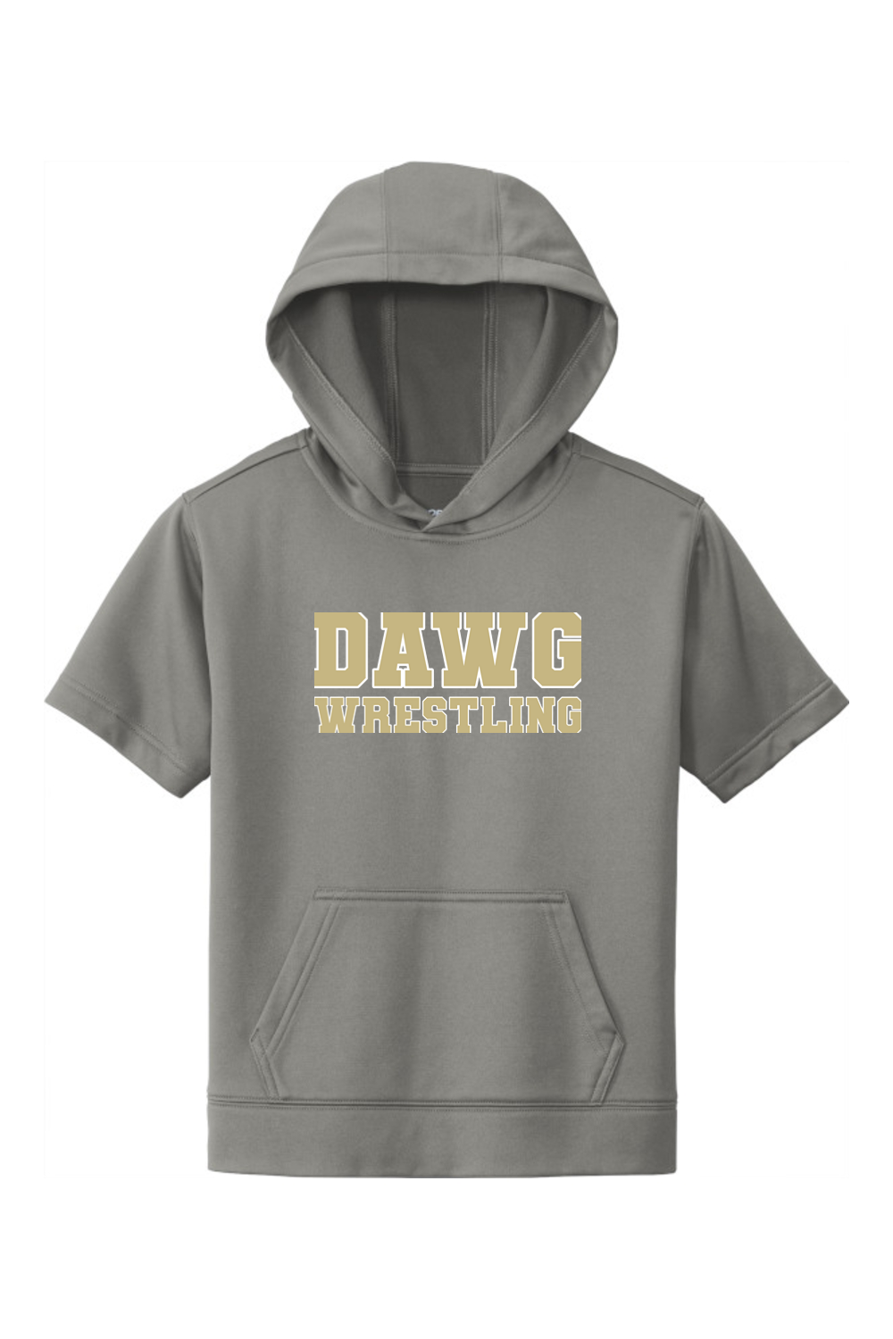 Otsego Middle School Wrestling DTF Youth Sport-Wick Fleece Short Sleeve Hooded Pullover