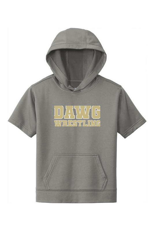 Otsego Middle School Wrestling DTF Youth Sport-Wick Fleece Short Sleeve Hooded Pullover