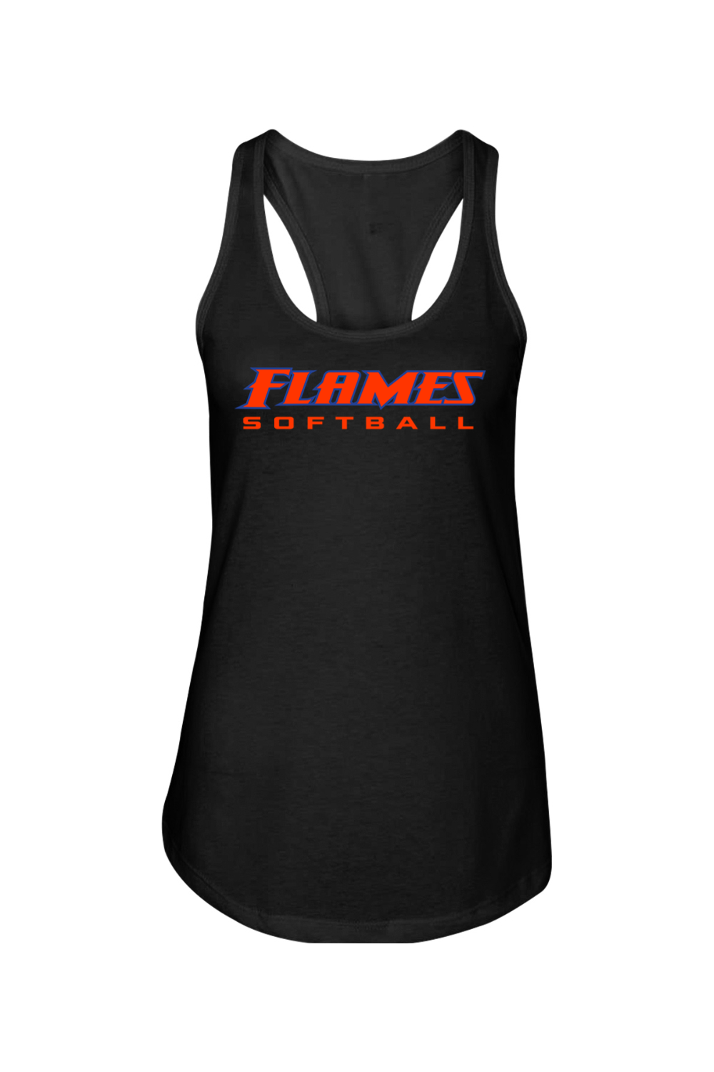 Flames MI Softball DTF Ladies Racerback Tank