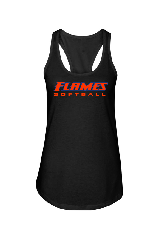 Flames MI Softball DTF Ladies Racerback Tank
